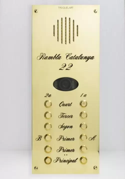 Personalized brass matrix plate